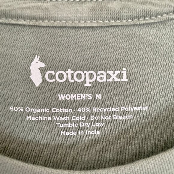 NEW Cotopaxi Happy Day Organic T-Shirt - Women's M NWT Silver Leaf Green - Picture 6 of 10